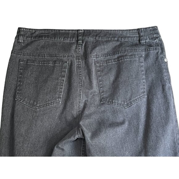 Jones New York Sport Jeans with Shape Control Sz 10 Womens Grey Straight Leg - Picture 6 of 7